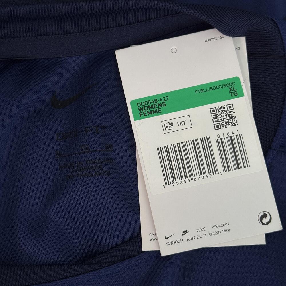 Nike Chelsea FC Shirt Womens XL Pre Match Soccer Top Dri Fit Trivago Blue NEW - Picture 3 of 10